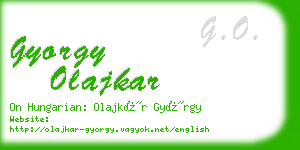 gyorgy olajkar business card